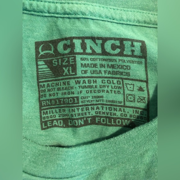 NWOT CINCH DENIM T-SHIRT XL - Picture 4 of 4